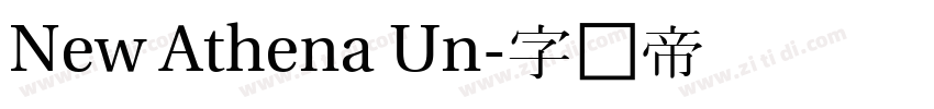 New Athena Un字体转换